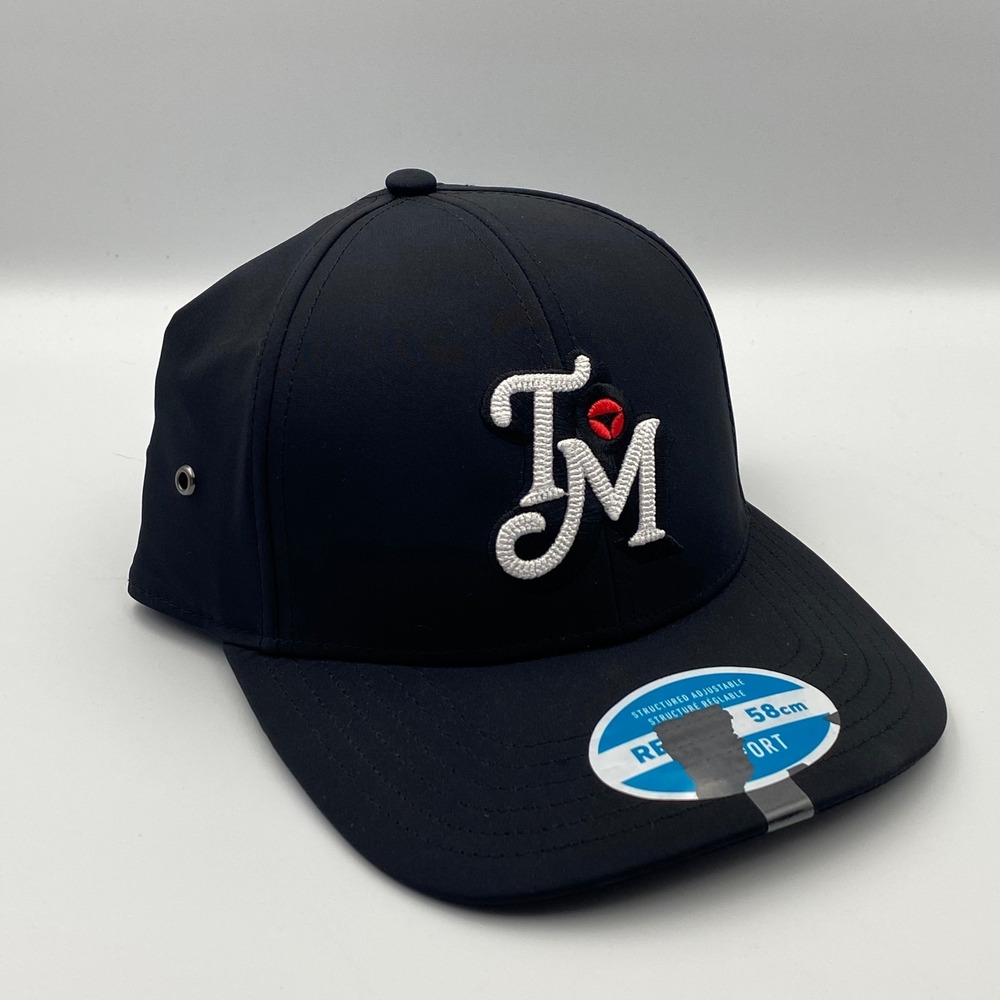 TaylorMade TM24 Newport Retro Metal Eyelet Golf Cap Hat Adjustable Black